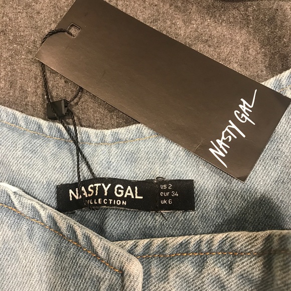 Nasty Gal Vintage Blue Denim Dress - Picture 3 of 3